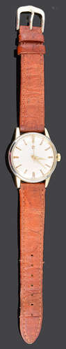 A Gentleman's Omega Seamaster stainless steel and gold plated wristwatch