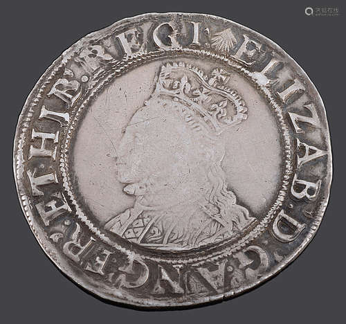 Elizabeth I hammered silver shilling