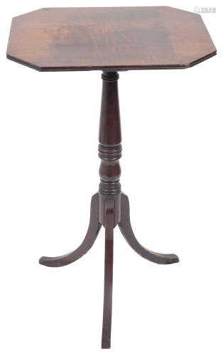 A Regency mahogany tripod wine table,