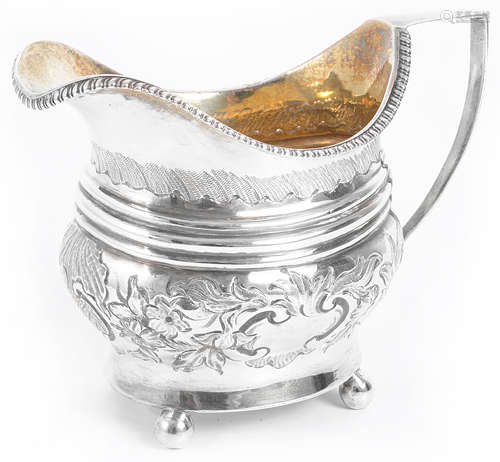 A George III silver cream jug