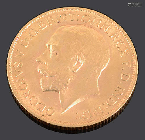 A George V gold full sovereign 1912