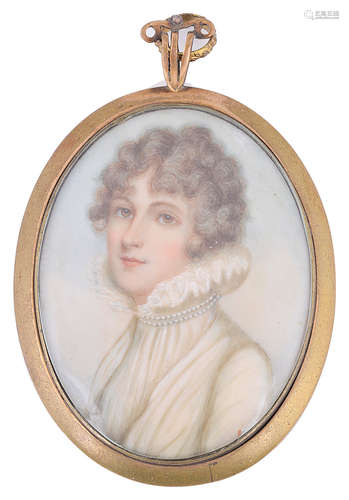 Attributed to Andrew Plimer (Brit. 1763-1837) portrait miniature