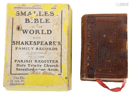 The Smallest Bible in the World with Shakespeare's Family Records