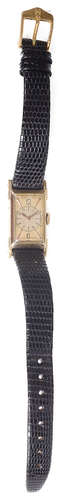 An 18K gold vintage Jaeger Le Coultre ladies wristwatch