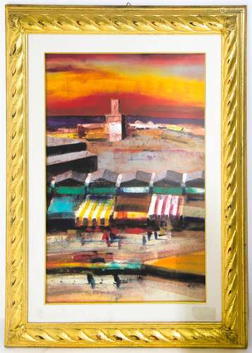 Salvatore Magazzini. Marrakech Markets. 70cm x 50cm, oil paint on plywood. Published on Arte