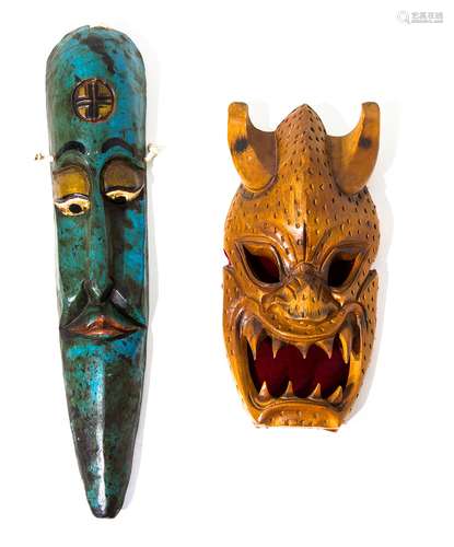 Pair of masks - China.