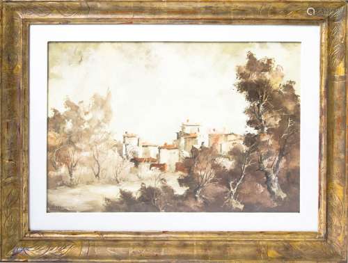 Leonardo De Magistris (1933-2010). landscape. 50x70. Oil paint on canvas. Signed on the bottom