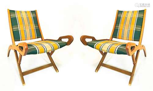 Gio Ponti. Ninfea model for F.lli Reguitti, 1958. Pairs of chairs. H cm 72x50