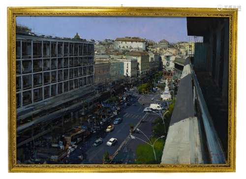 Patrisi. Corso Sicilia, Catania. 70x100, oil on masonite