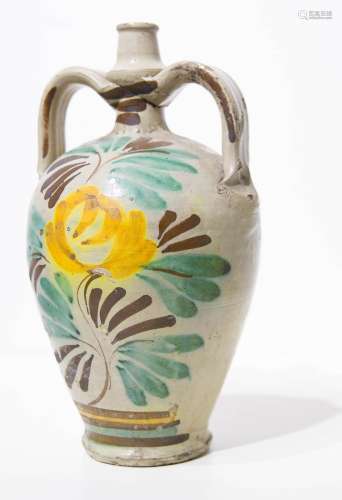 Caltagirone ceramic. 19th century. Pitcher. H cm 30