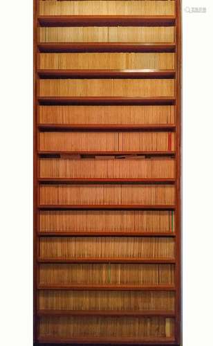 Universal Rizzoli bookshelf. Library of about 950 books. From the 1960s