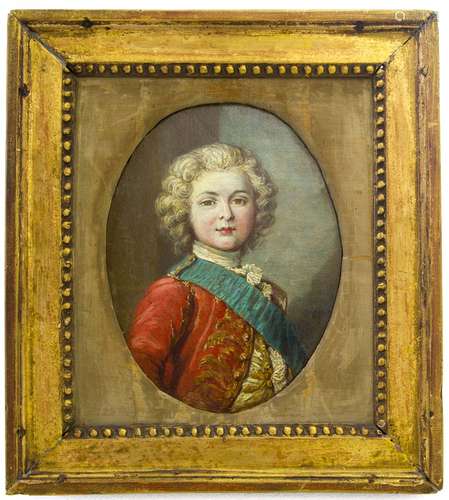 French painter of the early XX Century. Portrait of young aristocratic boy. 27x20, Oil painting on