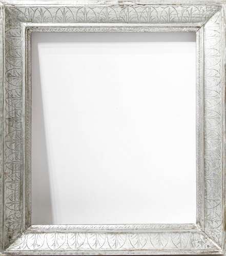 Silvery frame form the 20th century. Cm 59x69