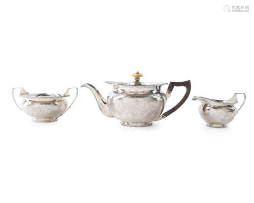 A Scottish George III sterling silver tea service