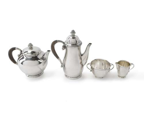 A Georg Jensen No. 32 sterling silver coffee and tea