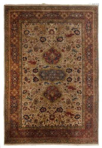 A Kashan rug