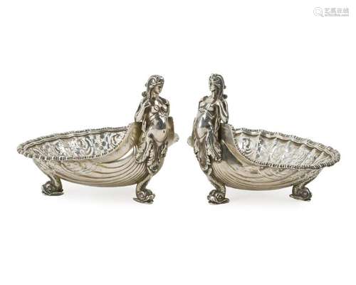 A pair of E.F. Caldwell & Co. neoclassical silver