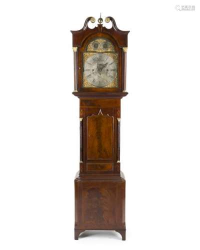An English Ellis of Sheffield tall case clock