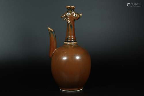 A Chinese Purple andgoldenglazed Porcelain Vase