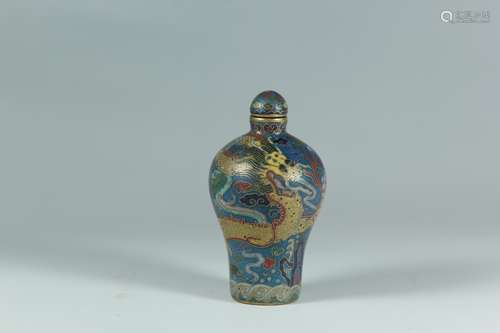 A Chinese Cloisonné Snuff Bottle