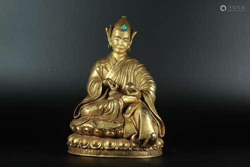 A Chinese Gilt Bronze Buddha