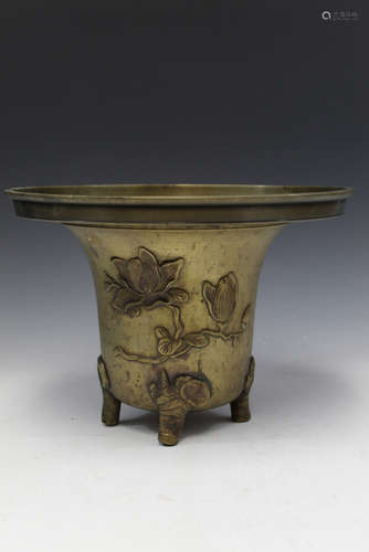 Japanese bronze incense burner.