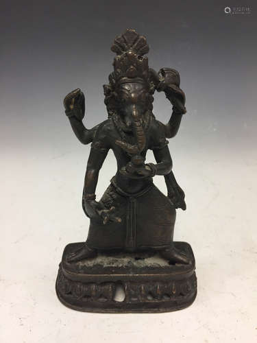 Indian bronze figure.