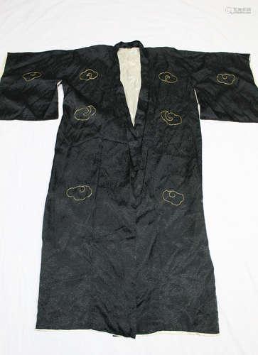 Japanese silk robe.