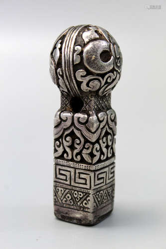 Tibetan silver seal.