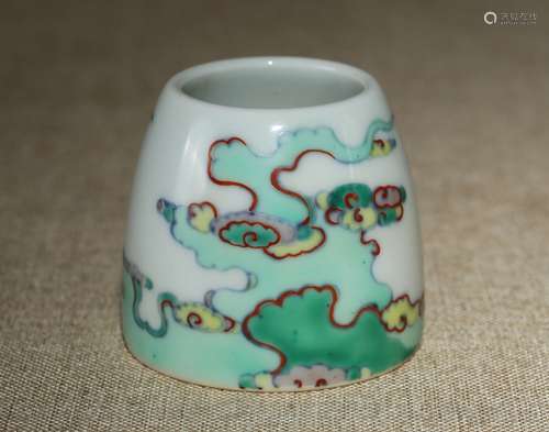 A Chinese Dou-Cai Porcelain Water Pot