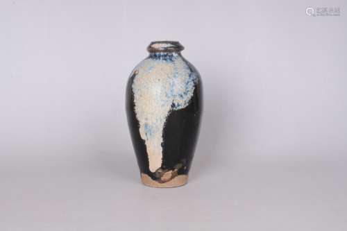 A Chinese Flambé Glazed Porcelain Vase