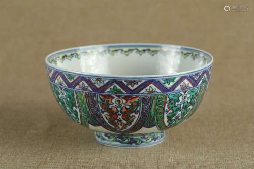 A Chinese Dou-Cai Porcelain Bowl