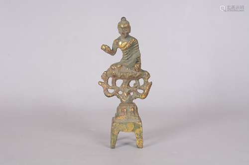 A Chinese Gilt Bronze Buddha