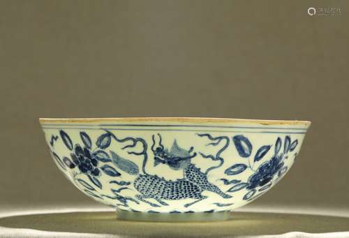 A Chinese Blue and White Porcelain Bowl