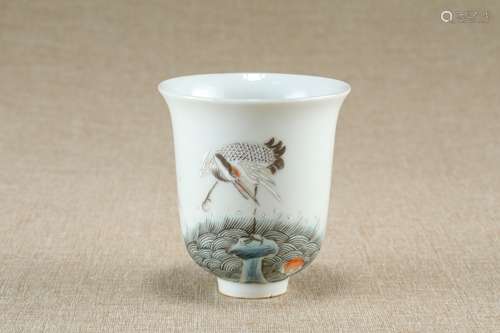 A Chinese Famille-Rose Porcelain Cup