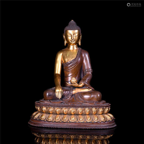 A Chinese Gilt Bronze Buddha