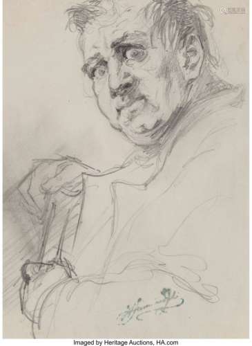 Henryk Siemiradzki (Polish, 1843-1902) Portrait