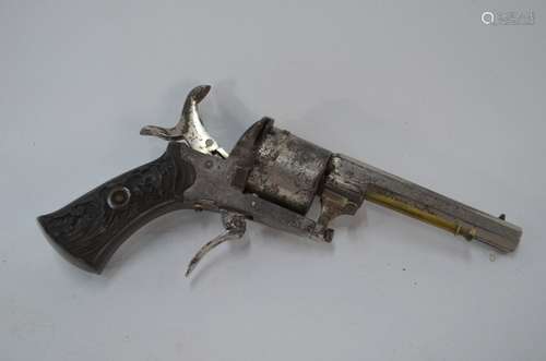 A 19th century Belgian rimfire pocket-revolver