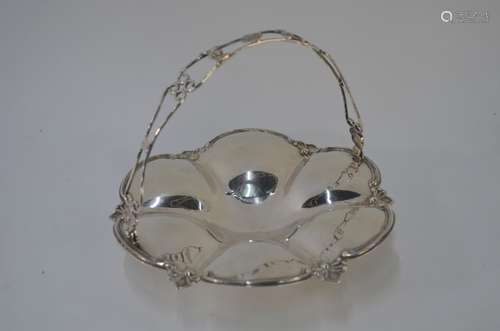 Chinese export silver basket