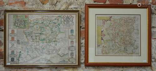 17th century county map engravings