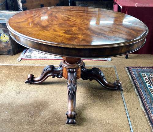 Victorian mahogany breakfast table