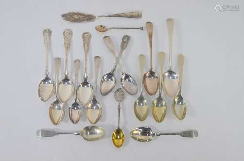 Georgian and later silver teaspoons