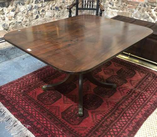 A Victorian mahogany breakfast table