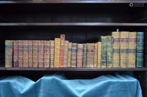 1800s volumes with leather bindings