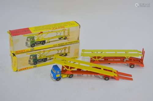 Two boxed Dinky Transporters