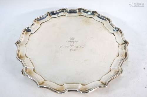 A silver salver