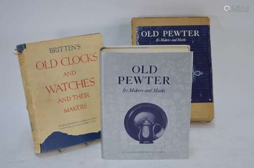 Books relating to Clocks and Watches and Old Pewter