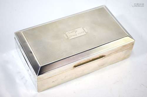 Silver cigarette box