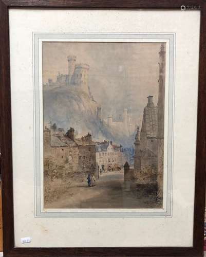 A pair of 19th century watercolour views