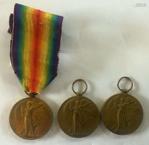 Three WWI Victory Medals